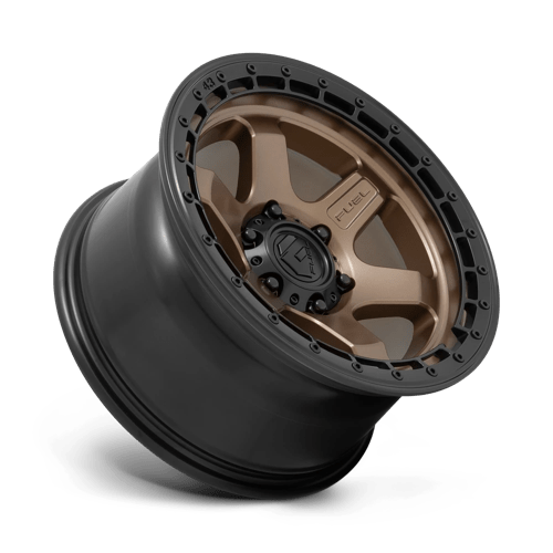 Fuel D751 Block Matte Bronze With Black Ring 1-Piece Wheels