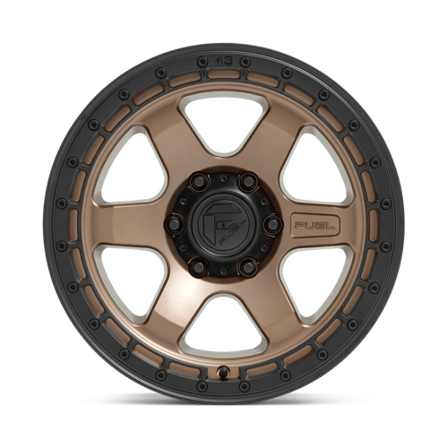 Fuel D751 Block Matte Bronze With Black Ring 1-Piece Wheels