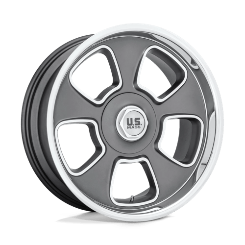 US Mags U125 Boulevard Matte Gun Metal 1-Piece Wheels