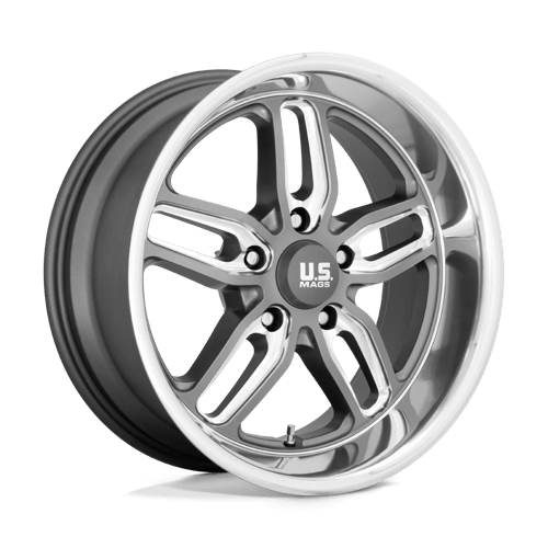 US Mags U129 Cten Matte Gunmetal Milled 1-Piece Wheels