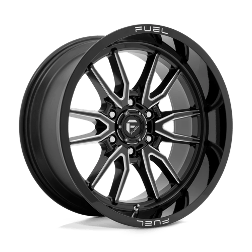 Fuel D761 Clash Gloss Black Milled 1-Piece Wheels