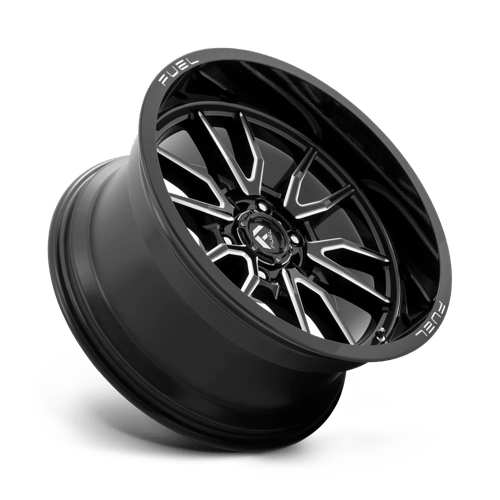 Fuel D761 Clash Gloss Black Milled 1-Piece Wheels