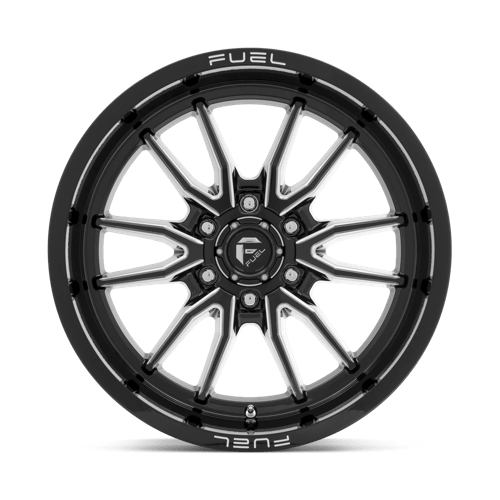 Fuel D761 Clash Gloss Black Milled 1-Piece Wheels