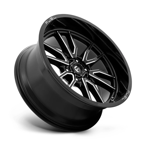 Fuel D761 Clash Gloss Black Milled 1-Piece Wheels