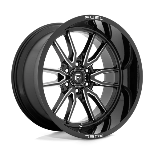 Fuel D761 Clash Gloss Black Milled 1-Piece Wheels