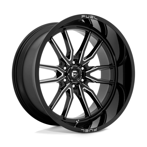 Fuel D761 Clash Gloss Black Milled 1-Piece Wheels