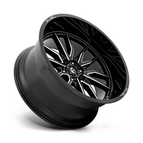 Fuel D761 Clash Gloss Black Milled 1-Piece Wheels