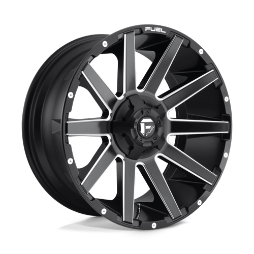 Fuel D616 Contra Matte Black Milled 1-Piece Wheels