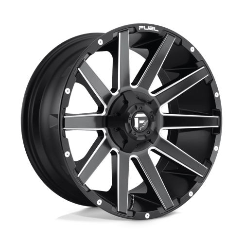 Fuel D616 Contra Matte Black Milled 1-Piece Wheels