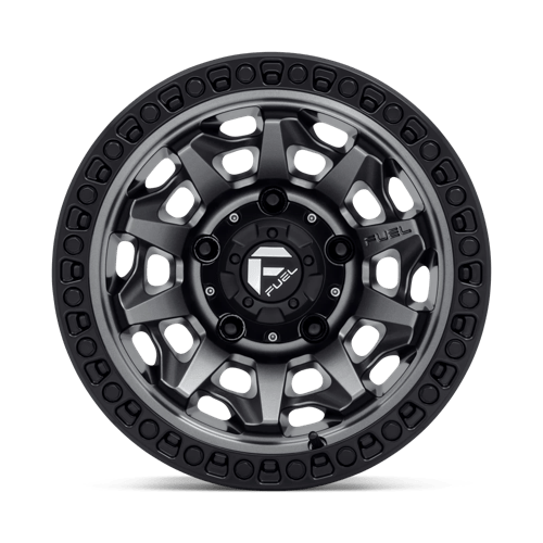 Fuel D716 Covert Matte Gunmetal Black Bead Ring 1-Piece Wheels