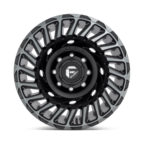 Fuel D683 Cyclone Matte Machined Double Dark Tint 1-Piece Wheels