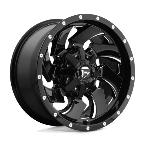 Fuel D574 Cleaver Gloss Black Milled 1-Piece Wheels