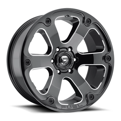 Fuel D562 Beast Gloss Black Milled 1-Piece Wheels