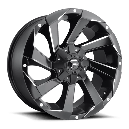 Fuel D592 Razor Matte Black Milled 1-Piece Wheels