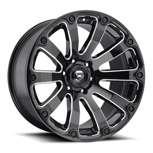 Fuel D598 Diesel Gloss Black Milled 1-Piece Wheels