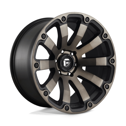 Fuel D636 Diesel Matte Black Double Dark Tint 1-Piece Wheels