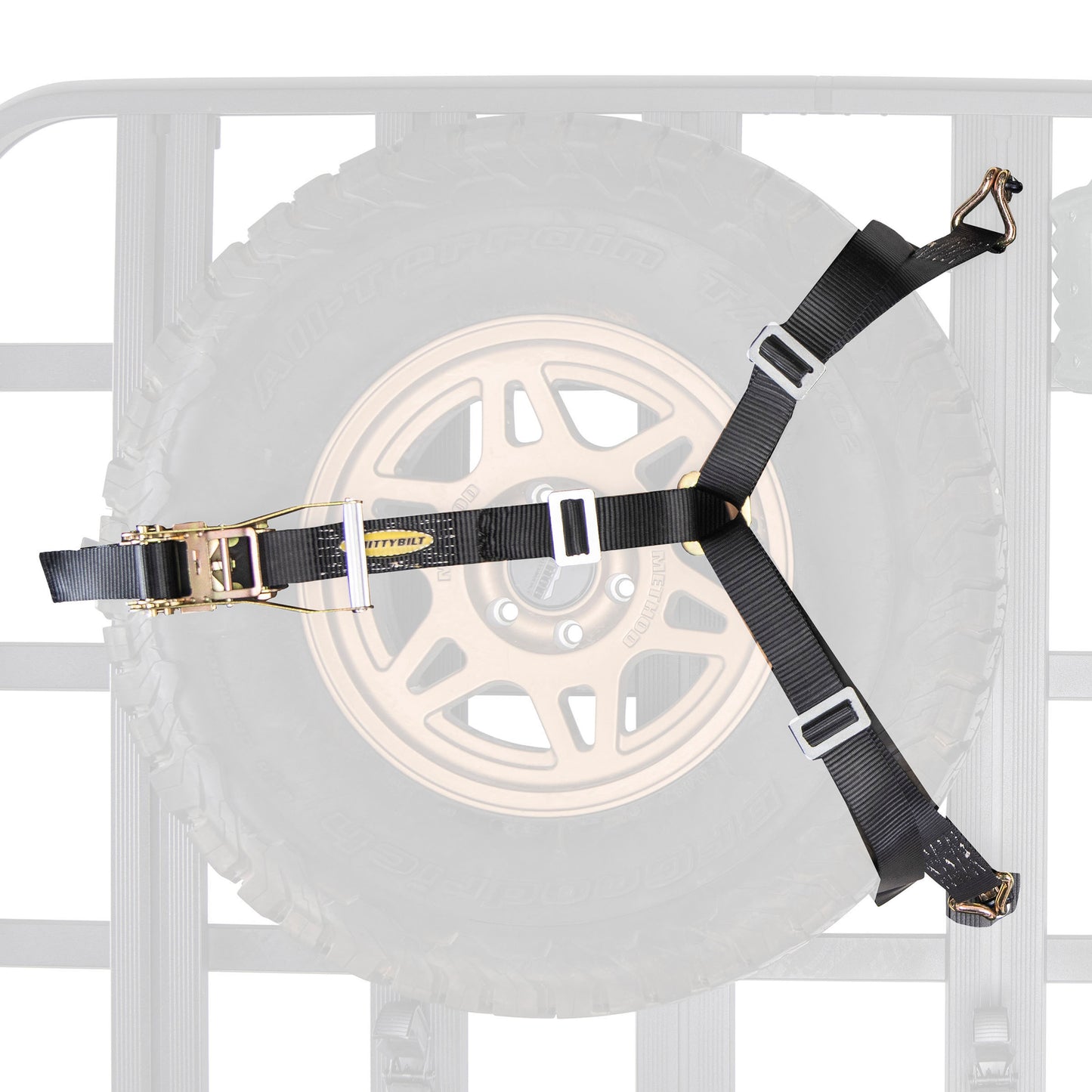 Smittybilt Universal Defender Platform 3-Way Tire Strap, DP802