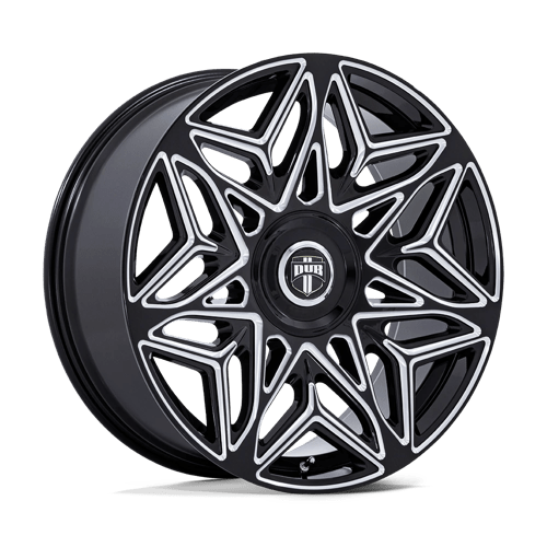 DUB DC274 Anomaly Gloss Black Milled Wheels, Cast Aluminum
