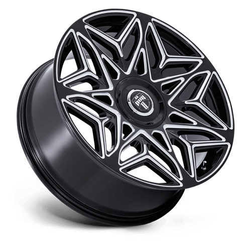 DUB DC274 Anomaly Gloss Black Milled Wheels, Cast Aluminum