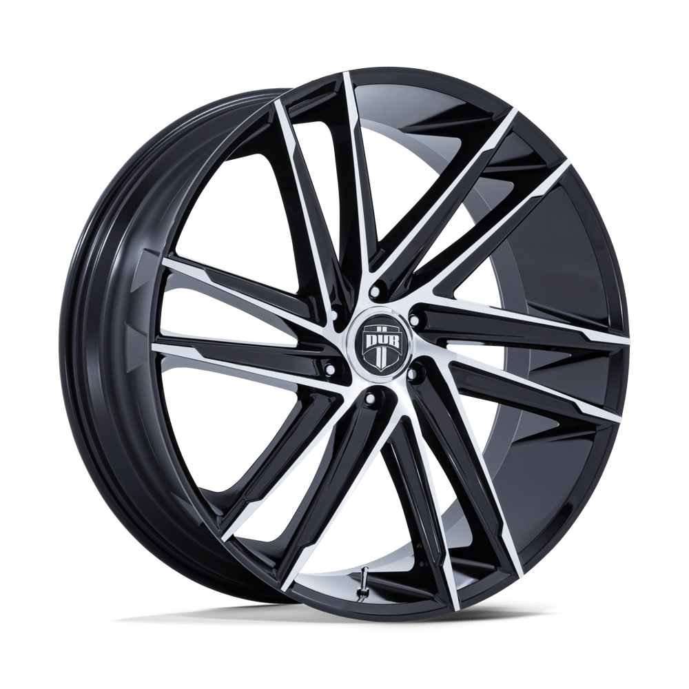 DUB DC275 Blaze Gloss Black with Machined Face Wheels, Cast Aluminum