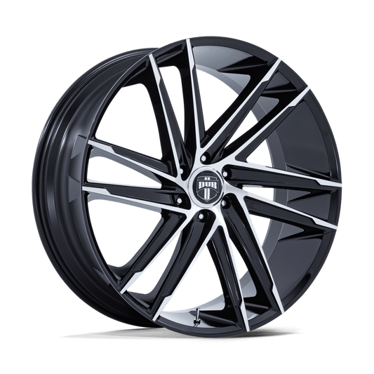 DUB DC275 Blaze Gloss Black with Machined Face Wheels, Cast Aluminum