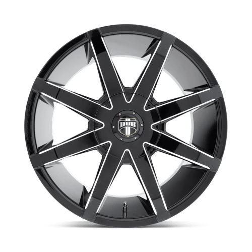 DUB S109 Push Gloss Black Milled 1-Piece Wheels