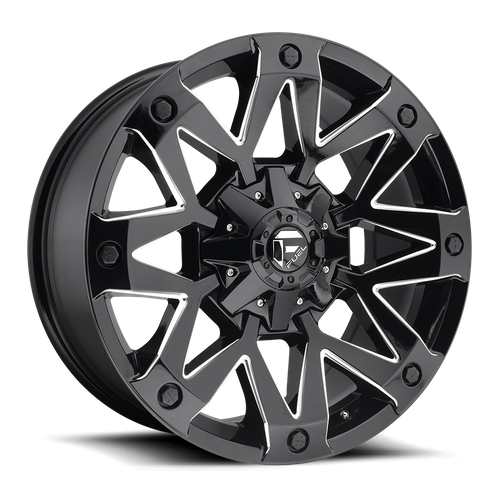 Fuel D555 Ambush Gloss Black Milled 1-Piece Wheels