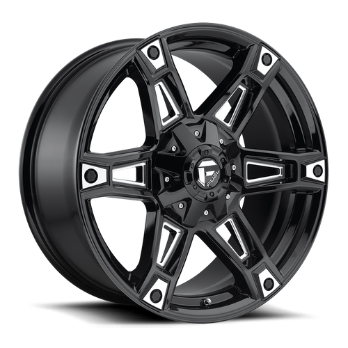 Fuel D622 Dakar Gloss Black Milled 1-Piece Wheels