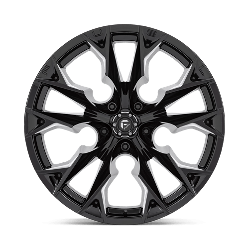 Fuel D803 Flame Gloss Black Milled 1-Piece Wheels