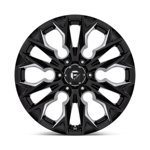 Fuel D803 Flame Gloss Black Milled 1-Piece Wheels