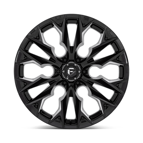 Fuel D803 Flame Gloss Black Milled 1-Piece Wheels