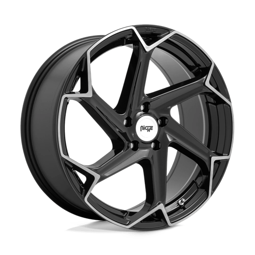 Niche M255 Flash Gloss Black Brushed 1-Piece Wheels