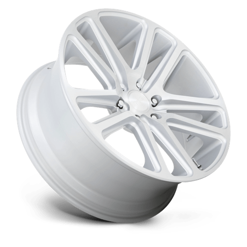 DUB S257 Flex Gloss Silver Brushed Face 1-Piece Wheels