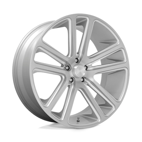 DUB S257 Flex Gloss Silver Brushed Face 1-Piece Wheels