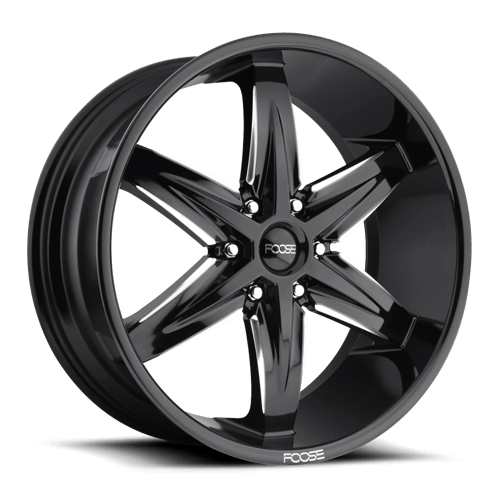 Foose F162 Slider Gloss Black Milled 1-Piece Wheels