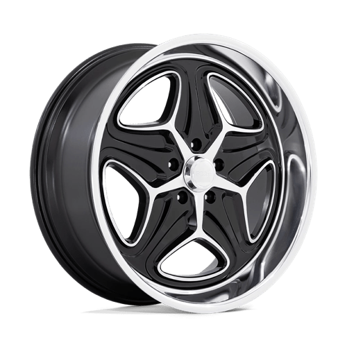 Foose F171 Merlot Gloss Black Machined 1-Piece Wheels