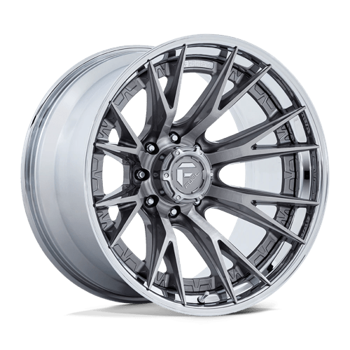 Fuel Off-Road Catalyst FC402 Brushed Platinum & Chrome Lip Rims