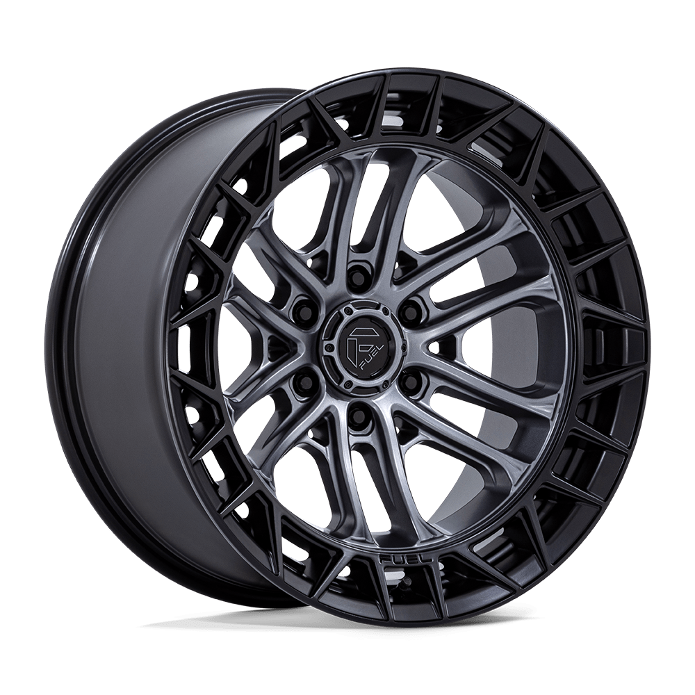 Fuel Off-Road FC874 Celsius Matte Gunmetal & Matte Black Lip Wheels