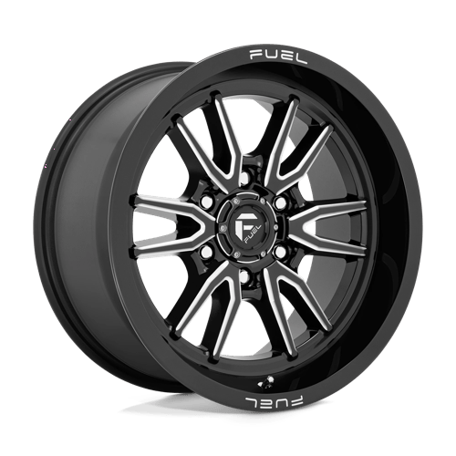 Fuel D761 Clash Gloss Black Milled 1-Piece Wheels