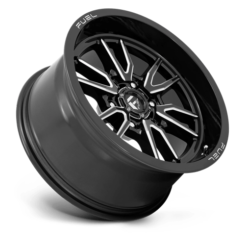 Fuel D761 Clash Gloss Black Milled 1-Piece Wheels