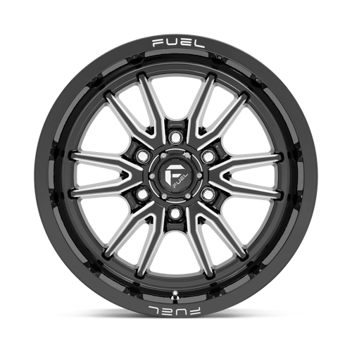 Fuel D761 Clash Gloss Black Milled 1-Piece Wheels