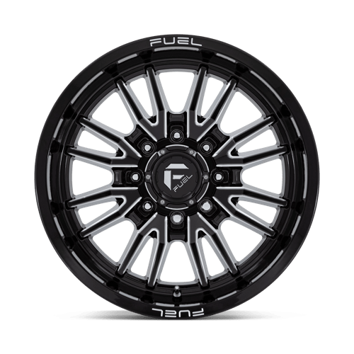 Fuel D761 Clash Gloss Black Milled 1-Piece Wheels