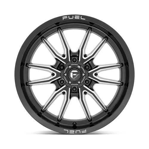 Fuel D761 Clash Gloss Black Milled 1-Piece Wheels