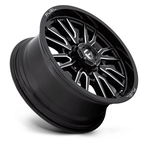 Fuel D761 Clash Gloss Black Milled 1-Piece Wheels