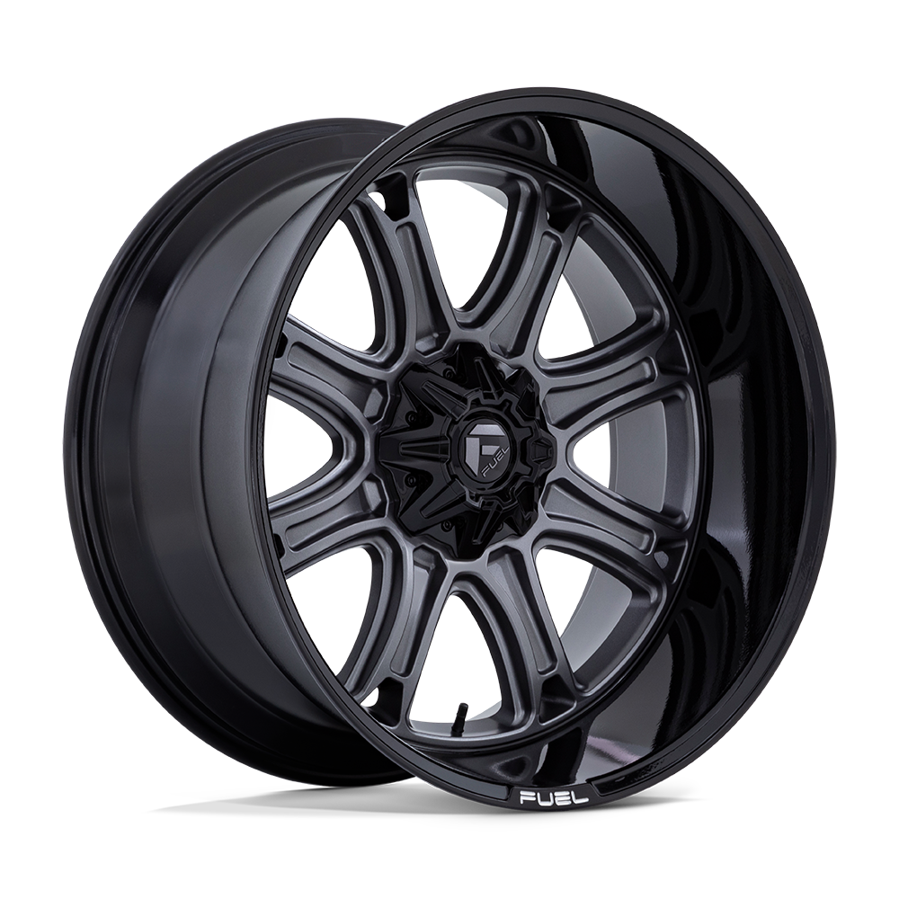 Fuel Off-Road D853 Darkstar Matte Gunmetal With Black Lip Wheels