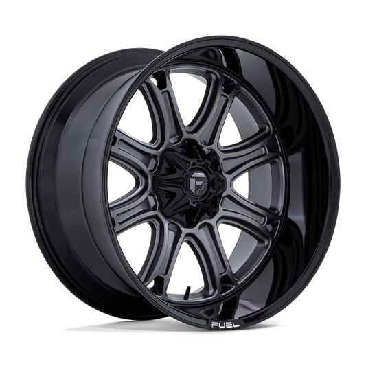 Fuel Off-Road D853 Darkstar Matte Gunmetal With Black Lip Wheels