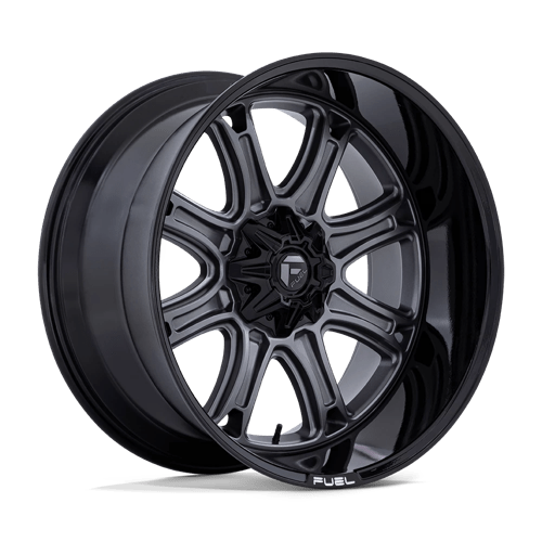 Fuel Off-Road D853 Darkstar Matte Gunmetal With Black Lip Wheels