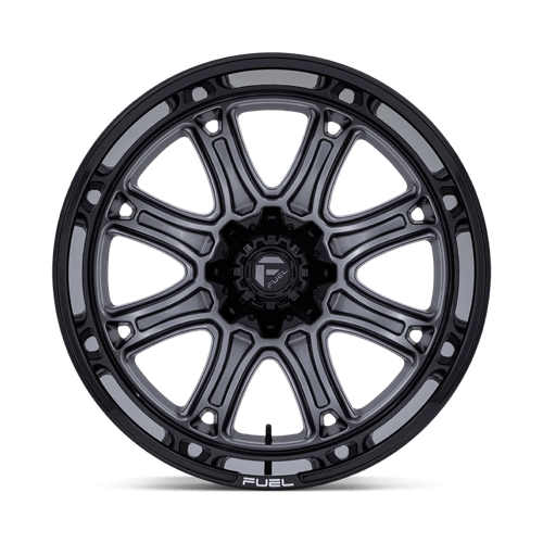 Fuel Off-Road D853 Darkstar Matte Gunmetal With Black Lip Wheels