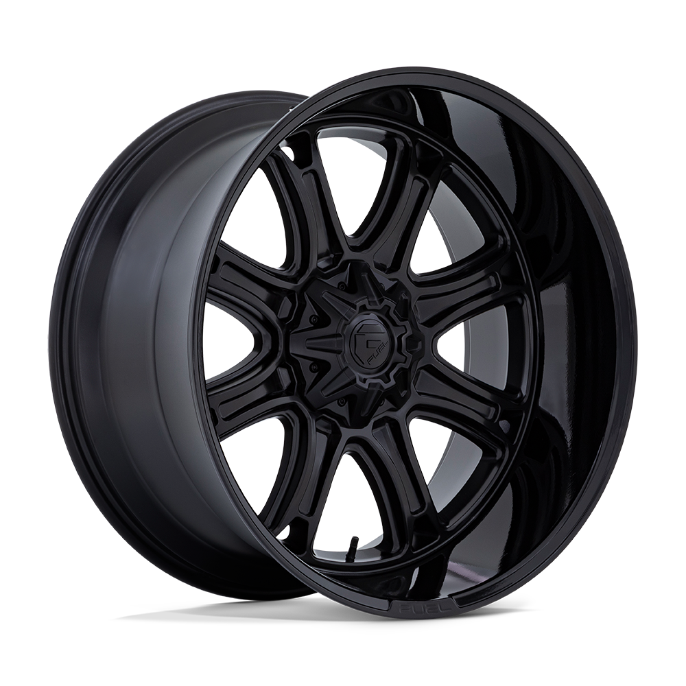 Fuel Off-Road D853 Darkstar Matte Black With Gloss Black Lip Wheels