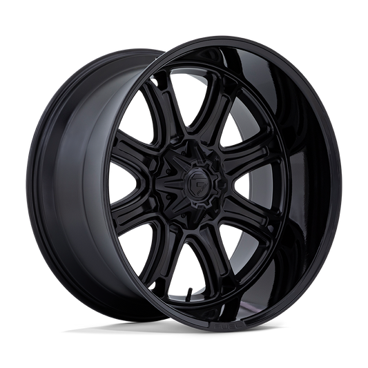 Fuel Off-Road D853 Darkstar Matte Black With Gloss Black Lip Wheels